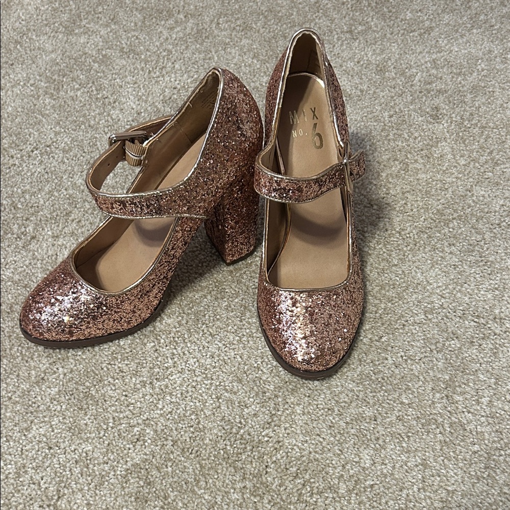 Mix No. 6 Sparkling Rose Gold Heels